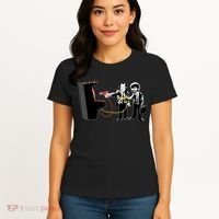 Funny Banksy Pulp Fiction Parody Women's T-Shirt thumb 4