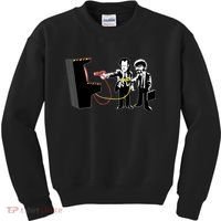 Funny Banksy Pulp Fiction Parody Kids Sweatshirt thumb 0