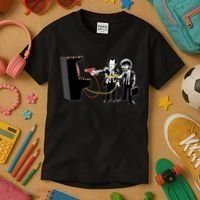 Funny Banksy Pulp Fiction Parody Kids T-Shirt thumb 3