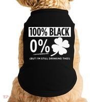 Funny Black People St Patricks Day Irish Shamrock Doggie Tank thumb 0