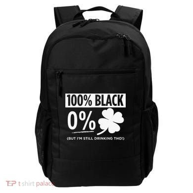 Funny Black People St Patricks Day Irish Shamrock Backpack