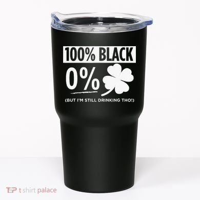 Funny Black People St Patricks Day Irish Shamrock Tumbler