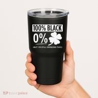 Funny Black People St Patricks Day Irish Shamrock Tumbler thumb 2