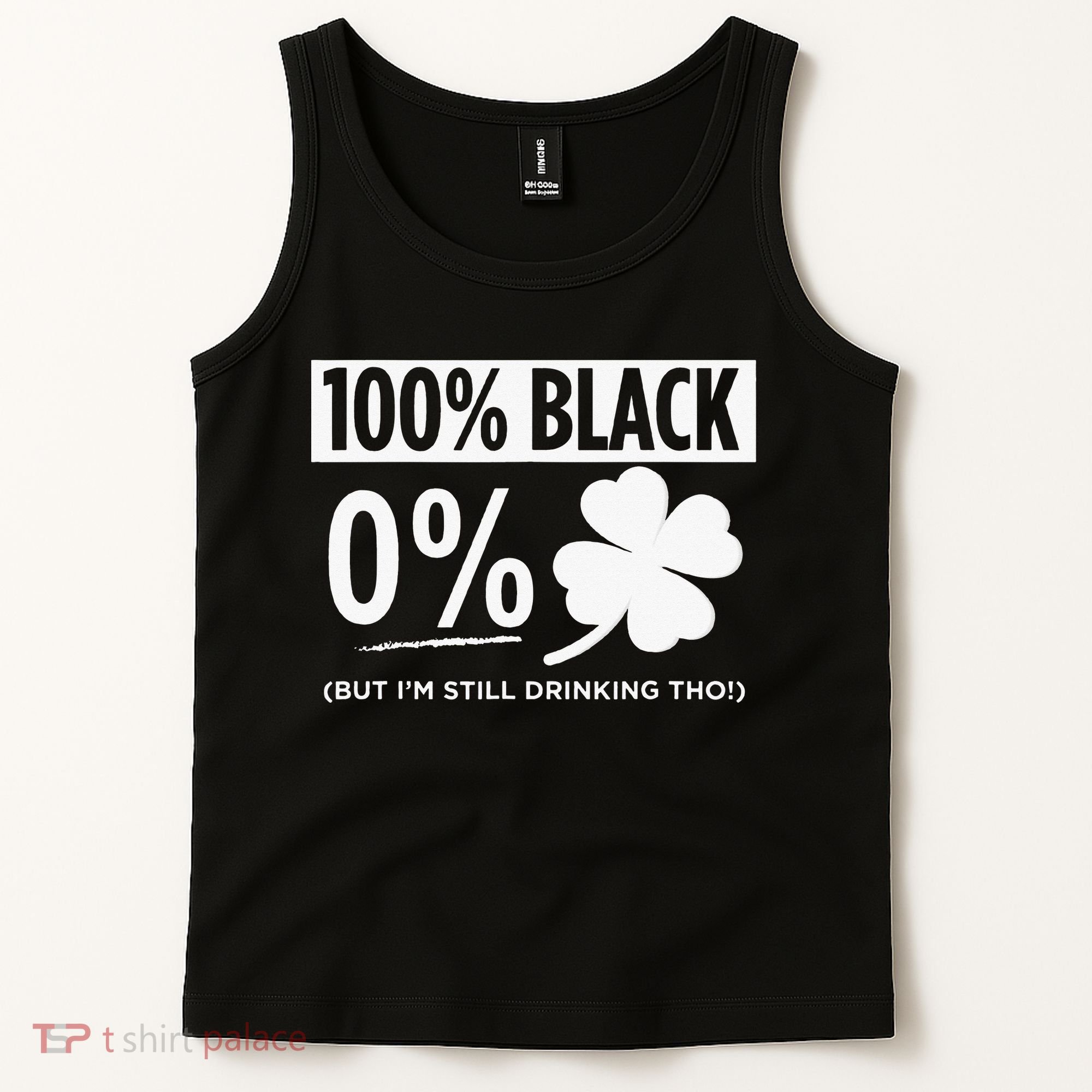 Funny Black People St Patricks Day Irish Shamrock Tank Top