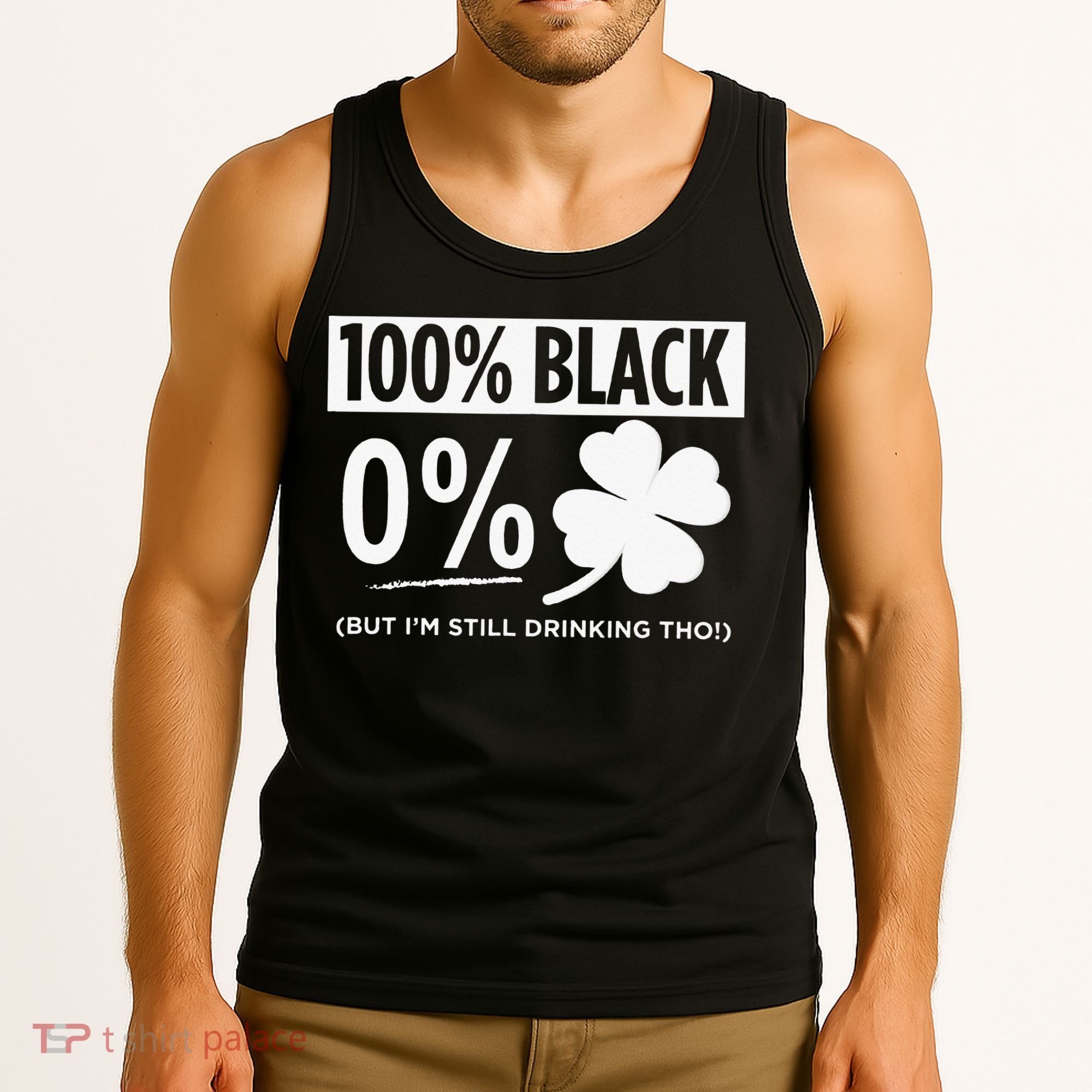 Funny Black People St Patricks Day Irish Shamrock Tank Top
