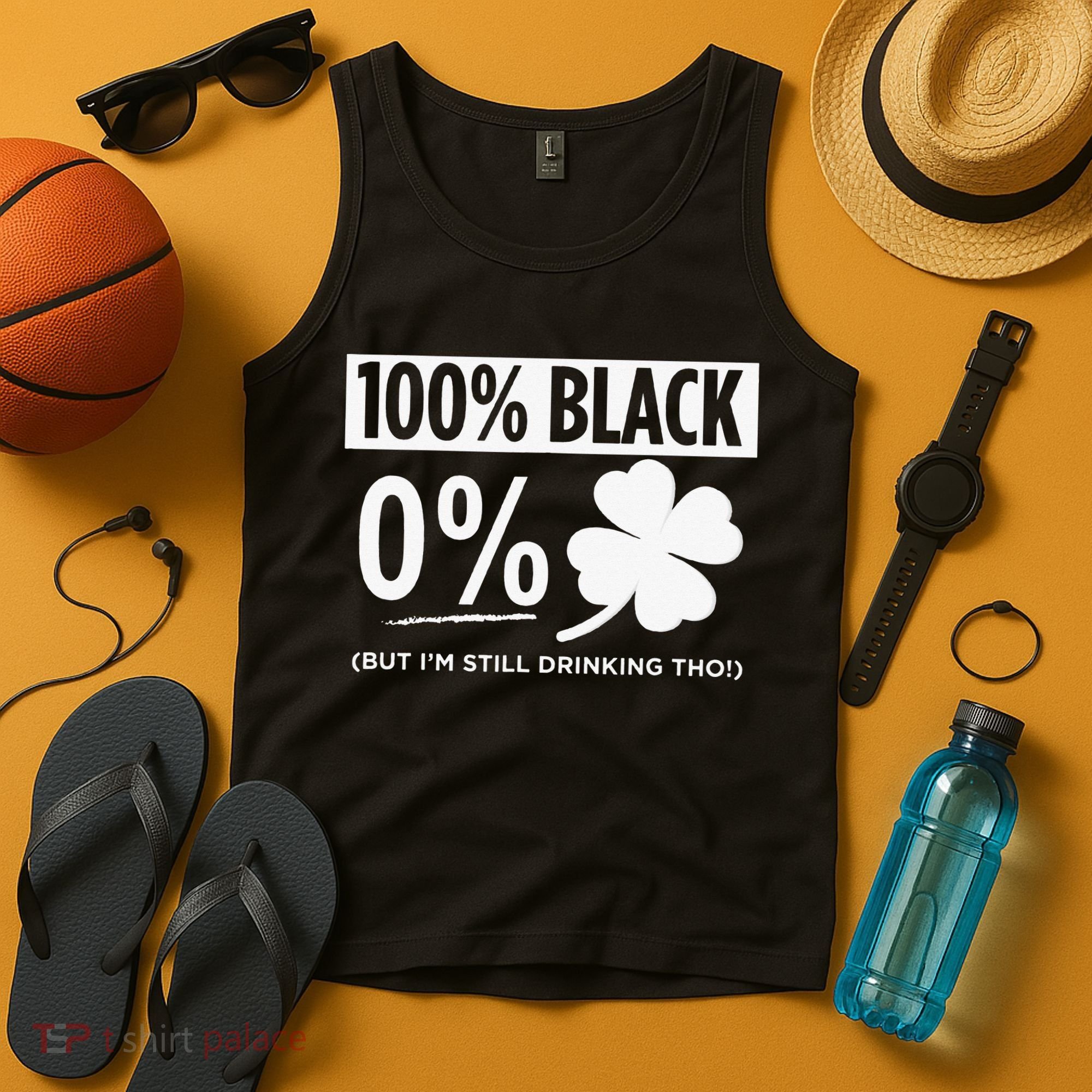 Funny Black People St Patricks Day Irish Shamrock Tank Top