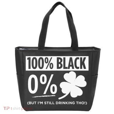 Funny Black People St Patricks Day Irish Shamrock Tote Bag