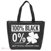 Funny Black People St Patricks Day Irish Shamrock Tote Bag thumb 0