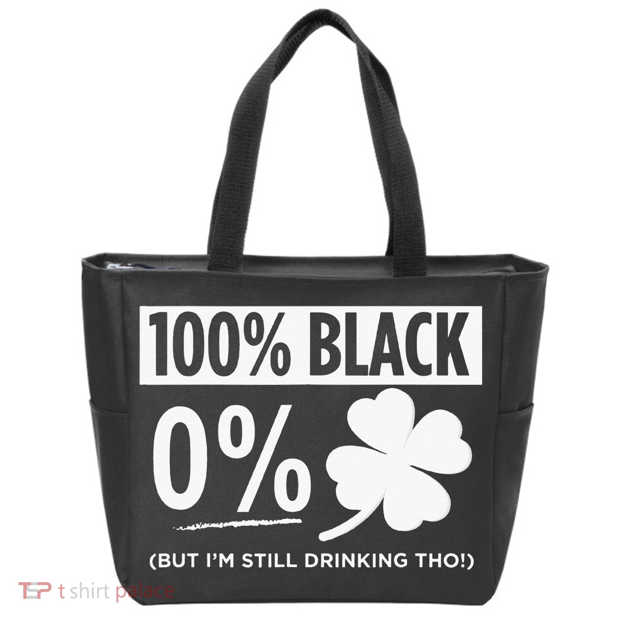 Funny Black People St Patricks Day Irish Shamrock Tote Bag