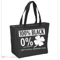 Funny Black People St Patricks Day Irish Shamrock Tote Bag thumb 2
