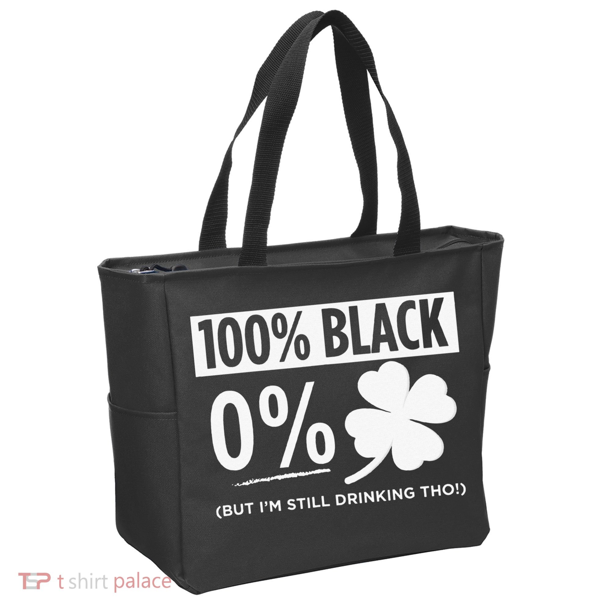 Funny Black People St Patricks Day Irish Shamrock Tote Bag