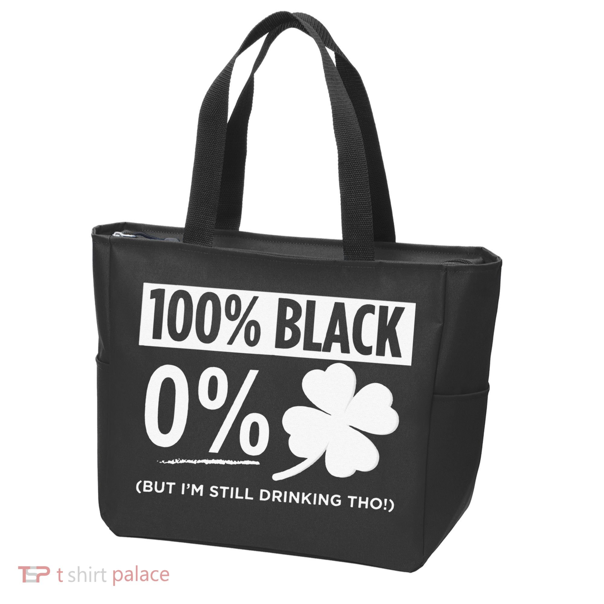 Funny Black People St Patricks Day Irish Shamrock Tote Bag
