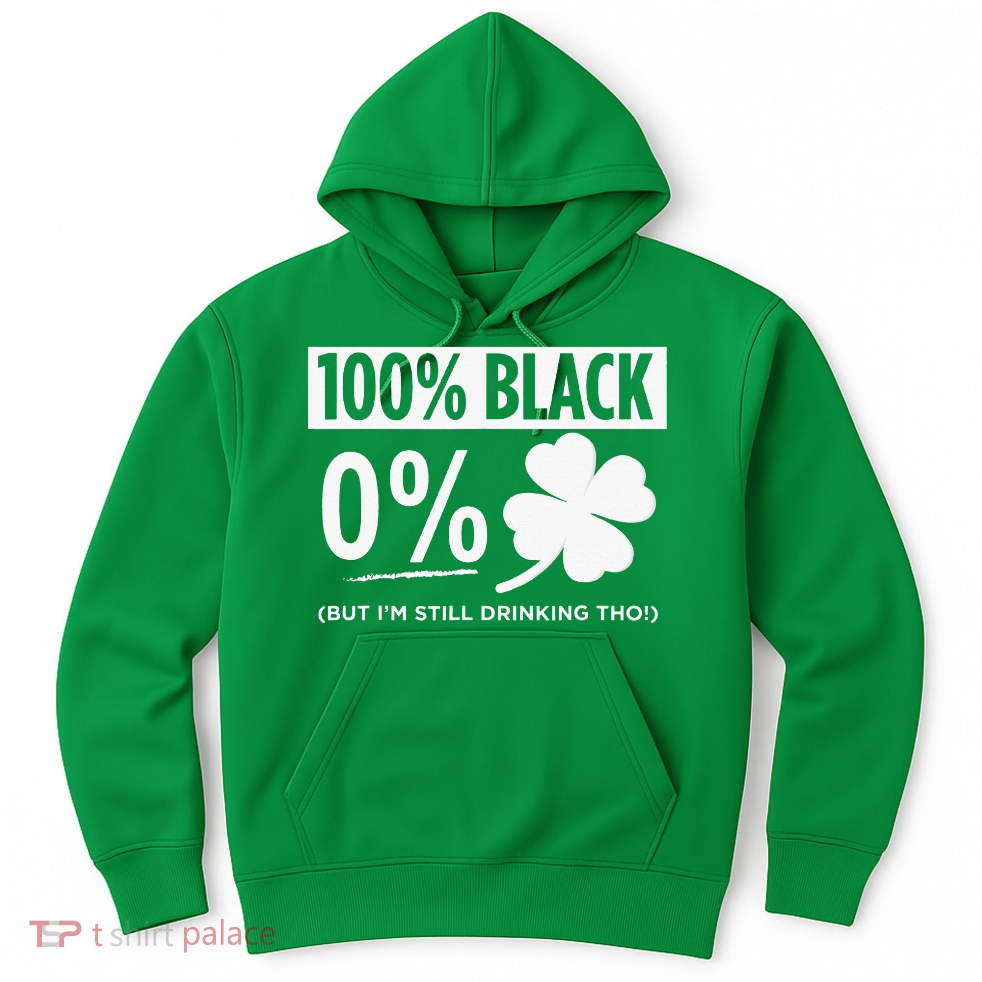 Funny Black People St Patricks Day Irish Shamrock Hoodie