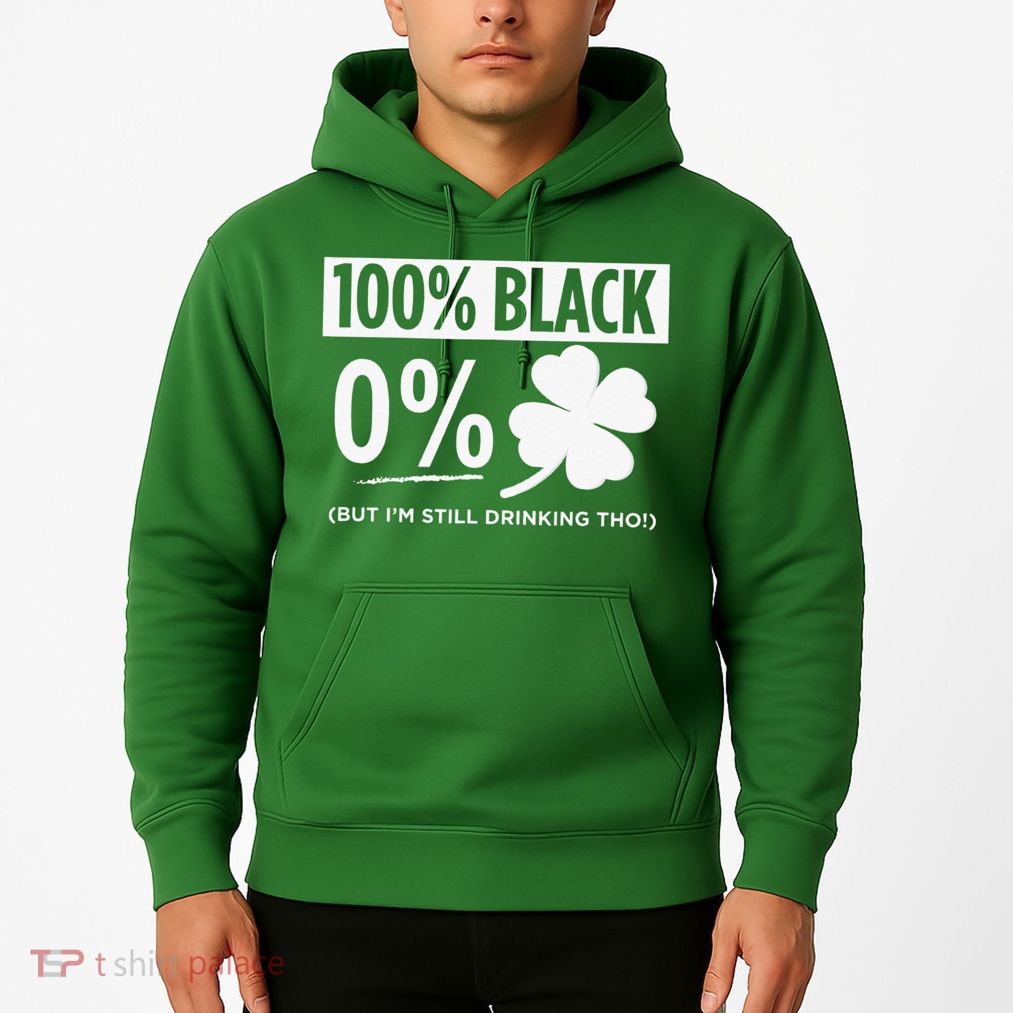 Funny Black People St Patricks Day Irish Shamrock Hoodie