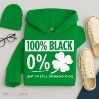 Funny Black People St Patricks Day Irish Shamrock Hoodie thumb 4