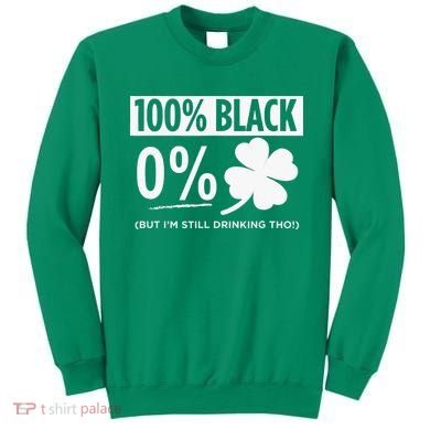 Funny Black People St Patricks Day Irish Shamrock Sweatshirt