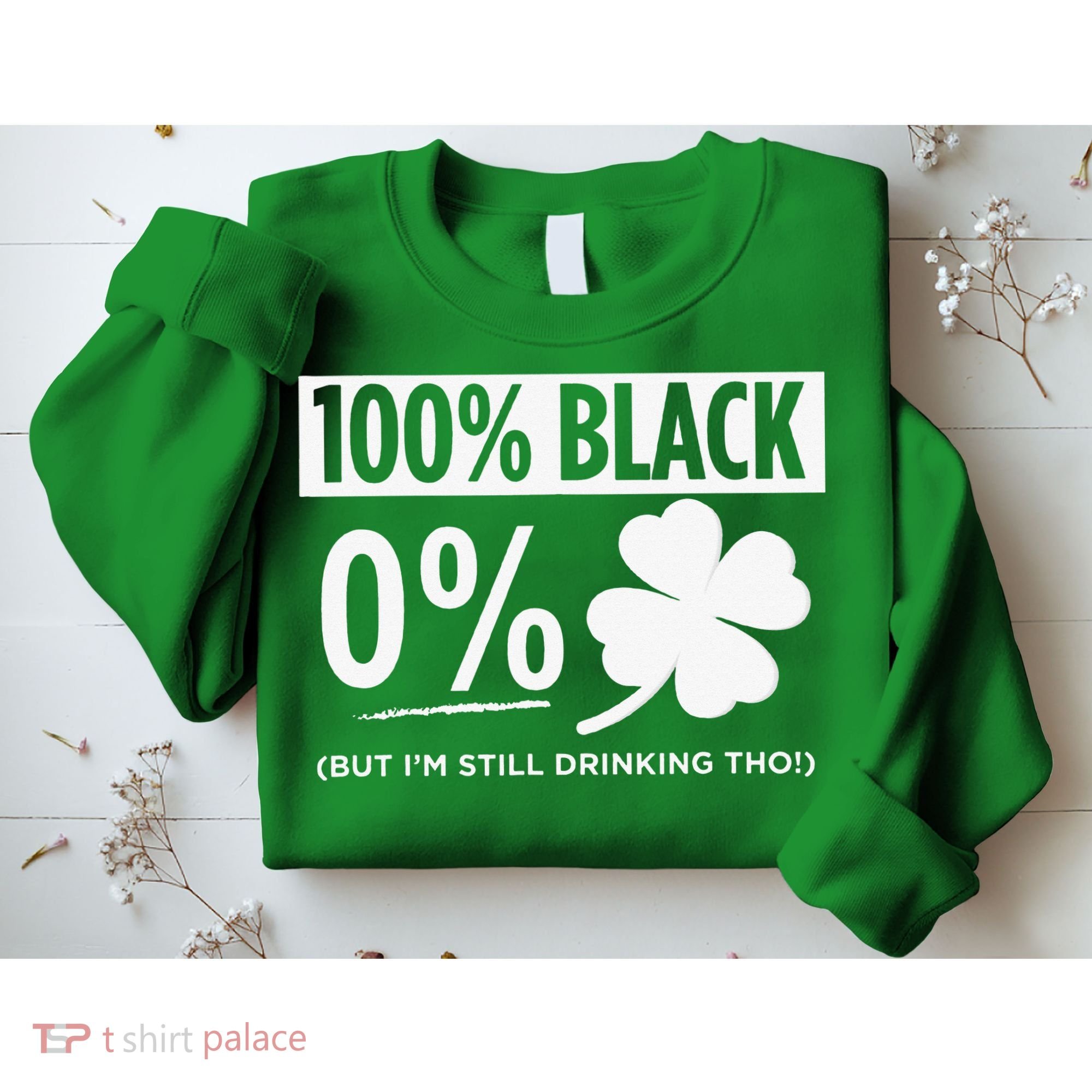 Funny Black People St Patricks Day Irish Shamrock Sweatshirt