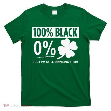Funny Black People St Patricks Day Irish Shamrock T-Shirt