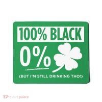 Funny Black People St Patricks Day Irish Shamrock Mousepad thumb 0