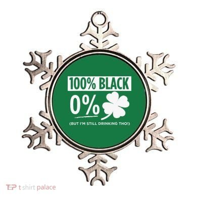 Funny Black People St Patricks Day Irish Shamrock Ornament