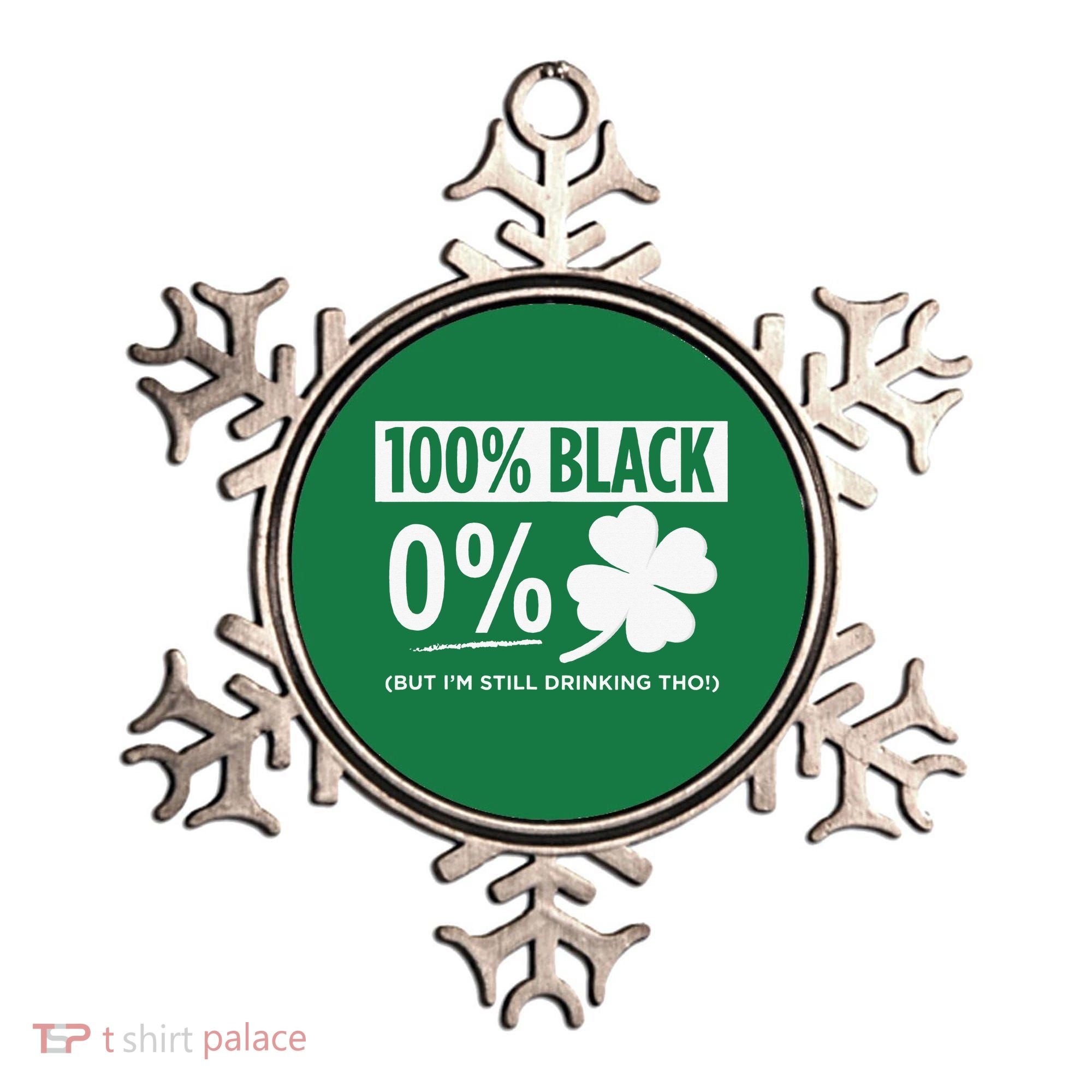 Funny Black People St Patricks Day Irish Shamrock Ornament