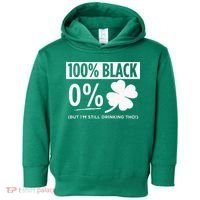 Funny Black People St Patricks Day Irish Shamrock Toddler Hoodie thumb 0