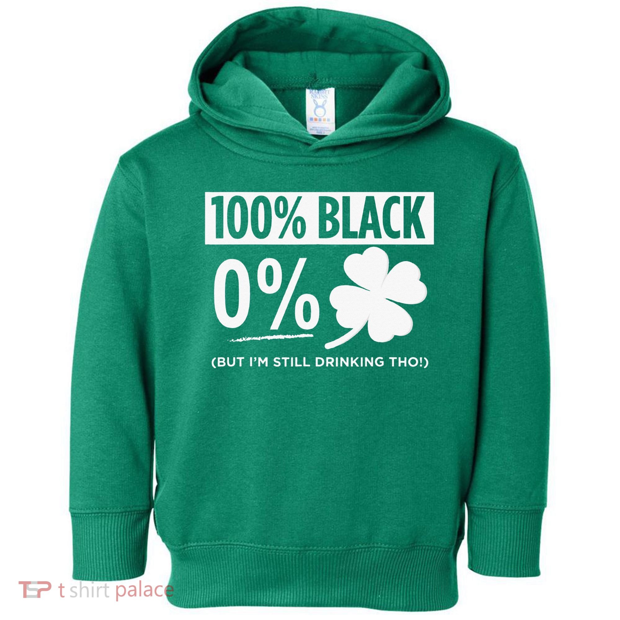 Funny Black People St Patricks Day Irish Shamrock Toddler Hoodie