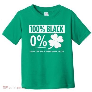 Funny Black People St Patricks Day Irish Shamrock Toddler T-Shirt