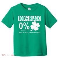 Funny Black People St Patricks Day Irish Shamrock Toddler T-Shirt thumb 0