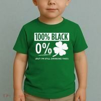 Funny Black People St Patricks Day Irish Shamrock Toddler T-Shirt thumb 2