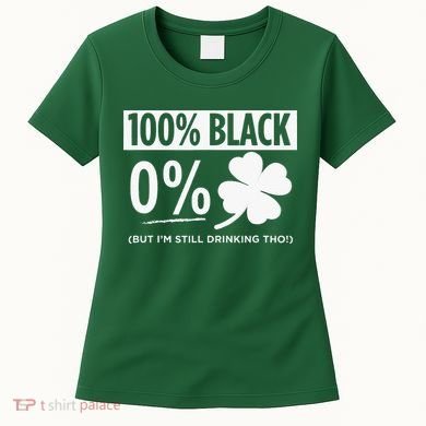 Funny Black People St Patricks Day Irish Shamrock Women's T-Shirt