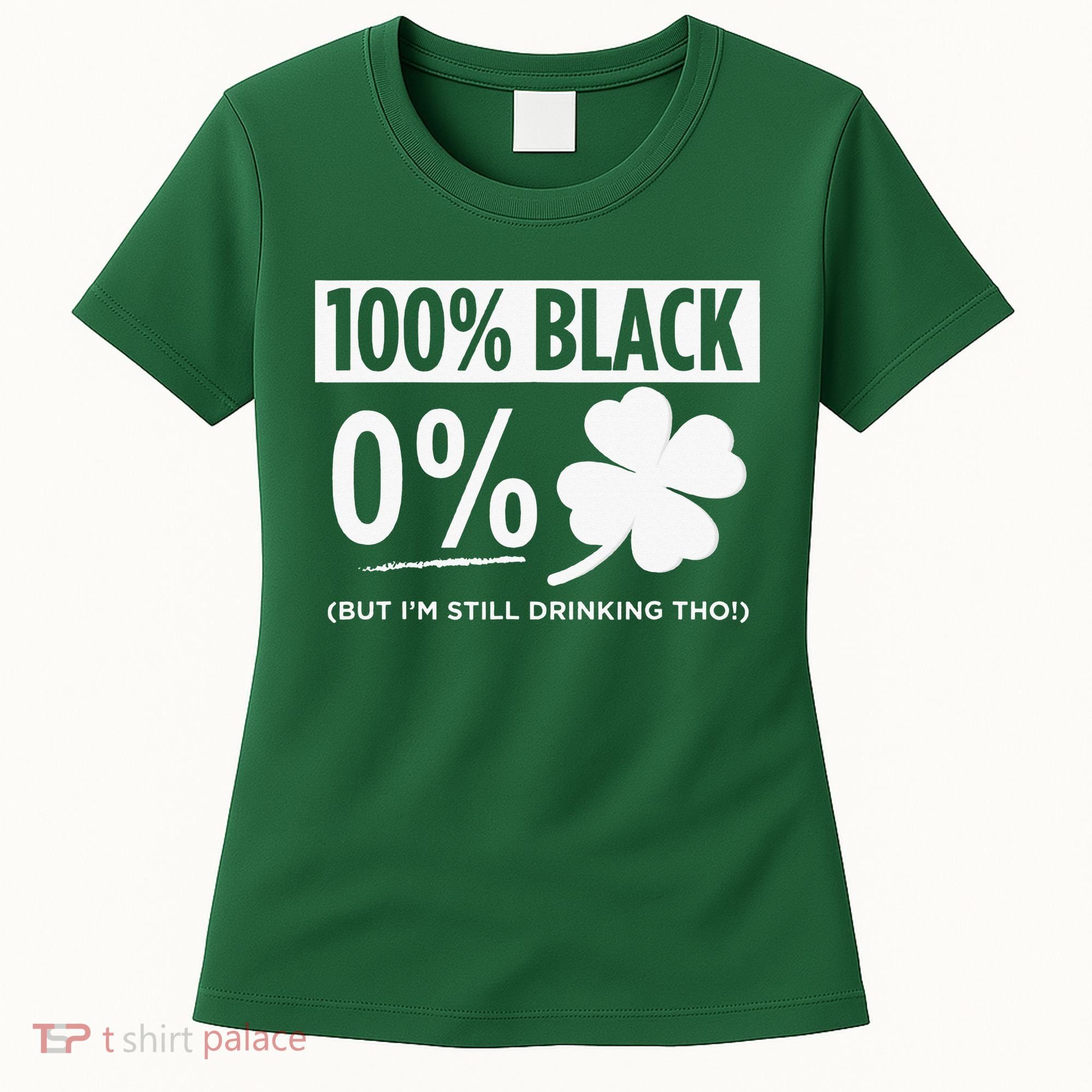 Funny Black People St Patricks Day Irish Shamrock Women's T-Shirt