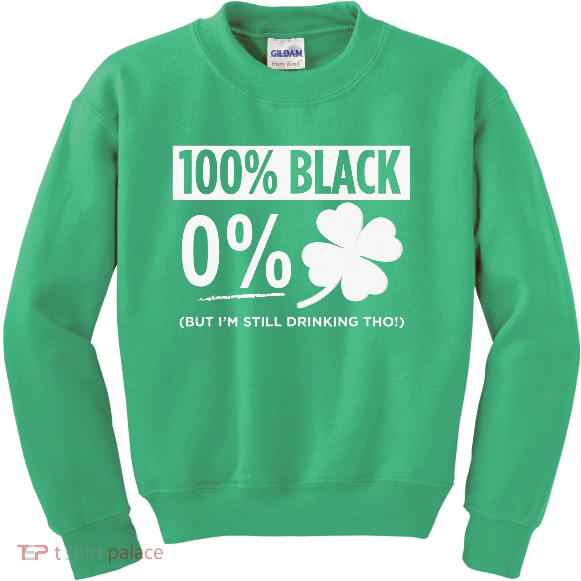 Funny Black People St Patricks Day Irish Shamrock Kids Sweatshirt