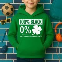 Funny Black People St Patricks Day Irish Shamrock Kids Hoodie thumb 2