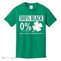 Funny Black People St Patricks Day Irish Shamrock Kids T-Shirt thumb 0
