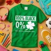 Funny Black People St Patricks Day Irish Shamrock Kids T-Shirt thumb 3