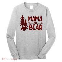 Funny  Buffalo Plaid Mama Bear Gift Long Sleeve Shirt thumb 0