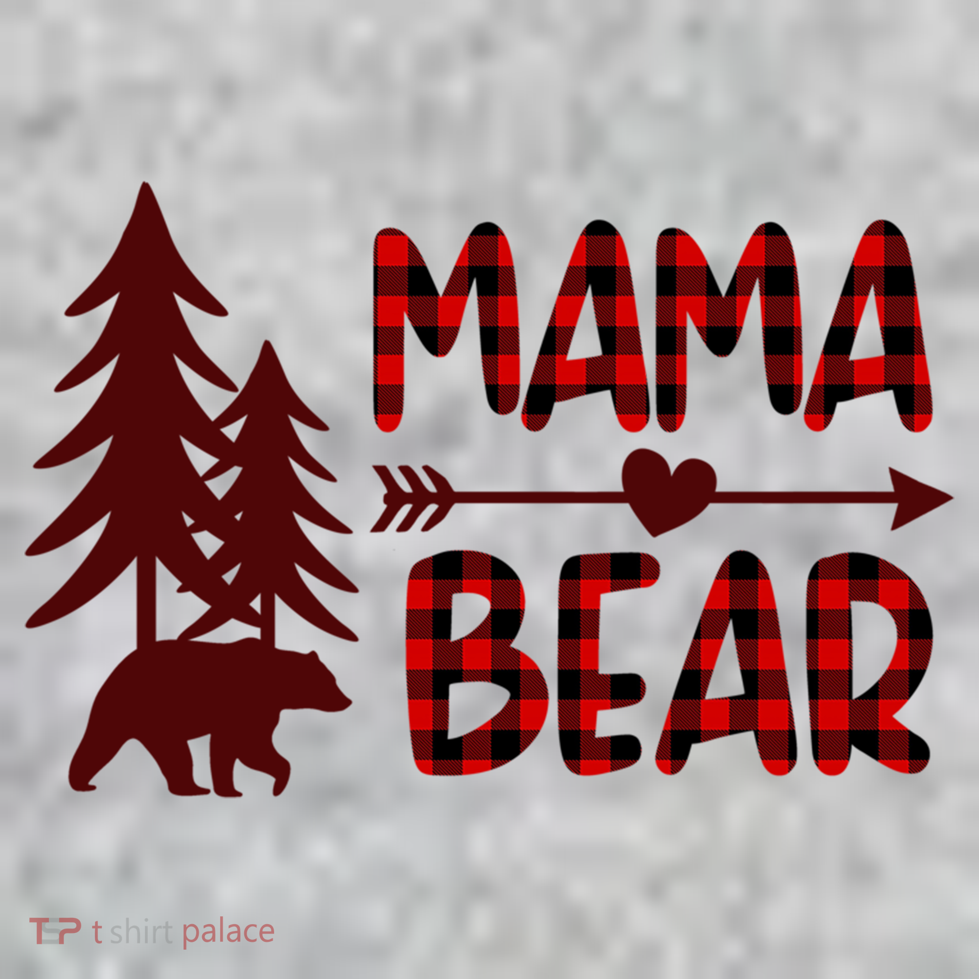 Funny  Buffalo Plaid Mama Bear Gift Sweatshirt