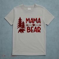 Funny  Buffalo Plaid Mama Bear Gift T-Shirt thumb 5