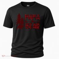 Funny  Buffalo Plaid Mama Bear Gift Cooling Performance Crew T-Shirt thumb 0