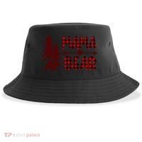 Funny  Buffalo Plaid Mama Bear Gift Sustainable Bucket Hat thumb 0