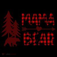 Funny  Buffalo Plaid Mama Bear Gift Sustainable Bucket Hat thumb 2