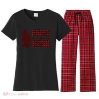 Funny  Buffalo Plaid Mama Bear Gift Women's Flannel Pajama Set thumb 0