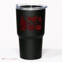 Funny  Buffalo Plaid Mama Bear Gift Tumbler thumb 0