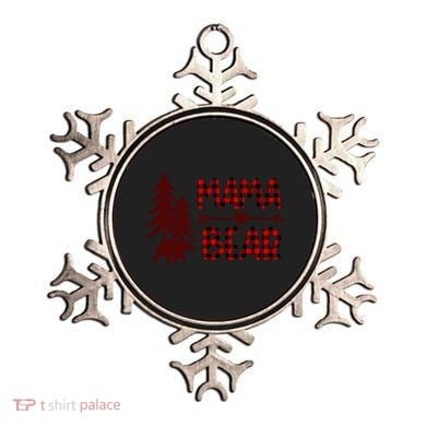 Funny  Buffalo Plaid Mama Bear Gift Ornament