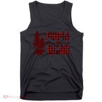 Funny  Buffalo Plaid Mama Bear Gift Tank Top thumb 0