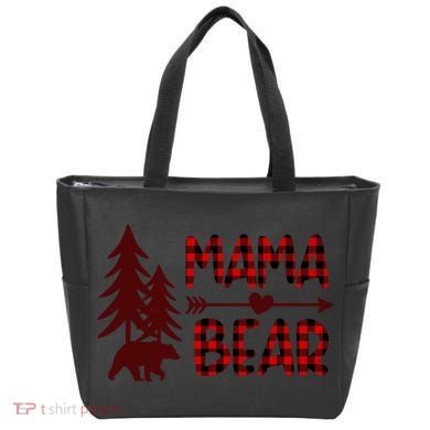 Funny  Buffalo Plaid Mama Bear Gift Tote Bag