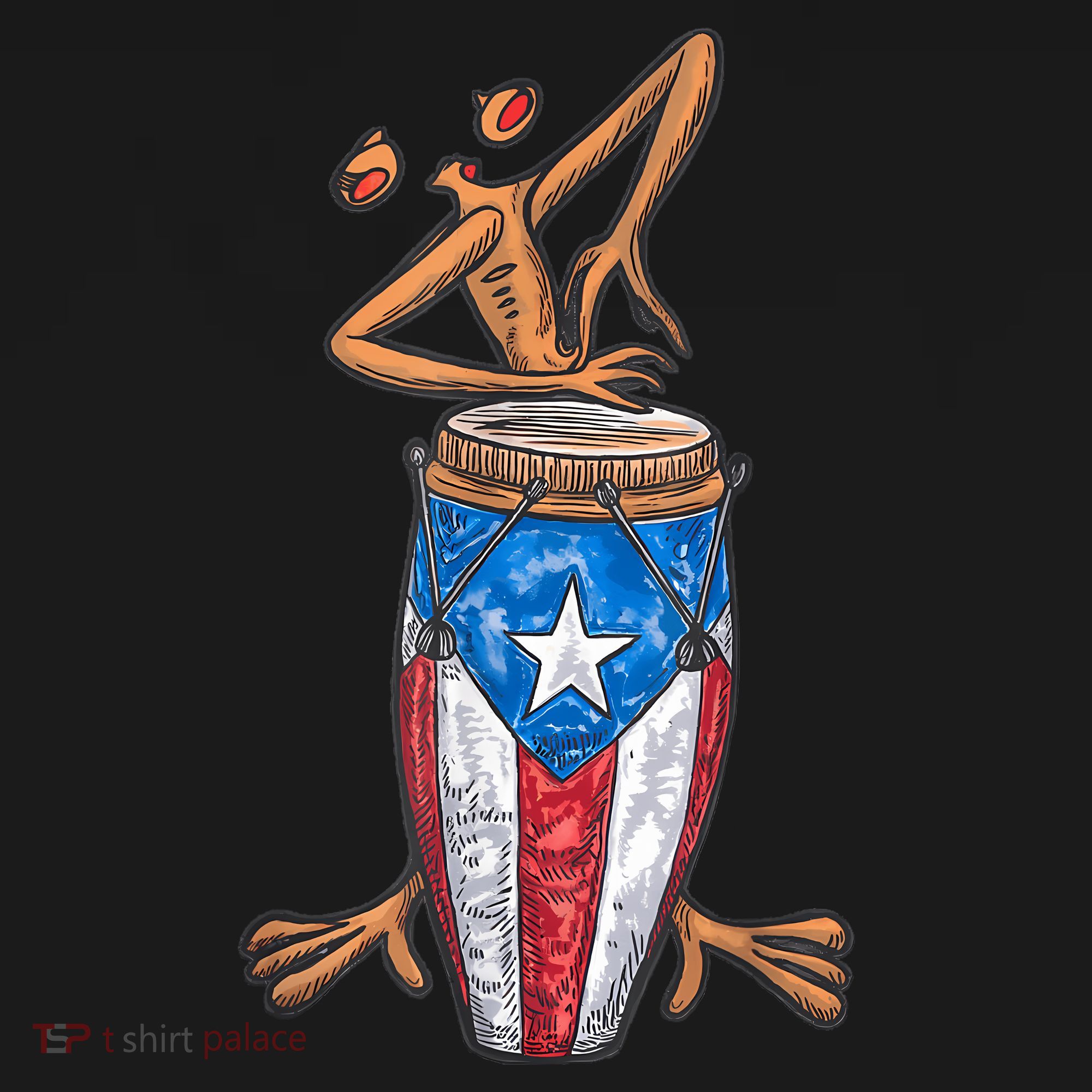 Funny Boricua Puerto Rican Coqui Taino Flag Toddler Hoodie