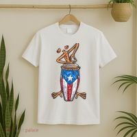 Funny Boricua Puerto Rican Coqui Taino Flag T-Shirt thumb 2