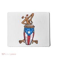 Funny Boricua Puerto Rican Coqui Taino Flag Mousepad thumb 0